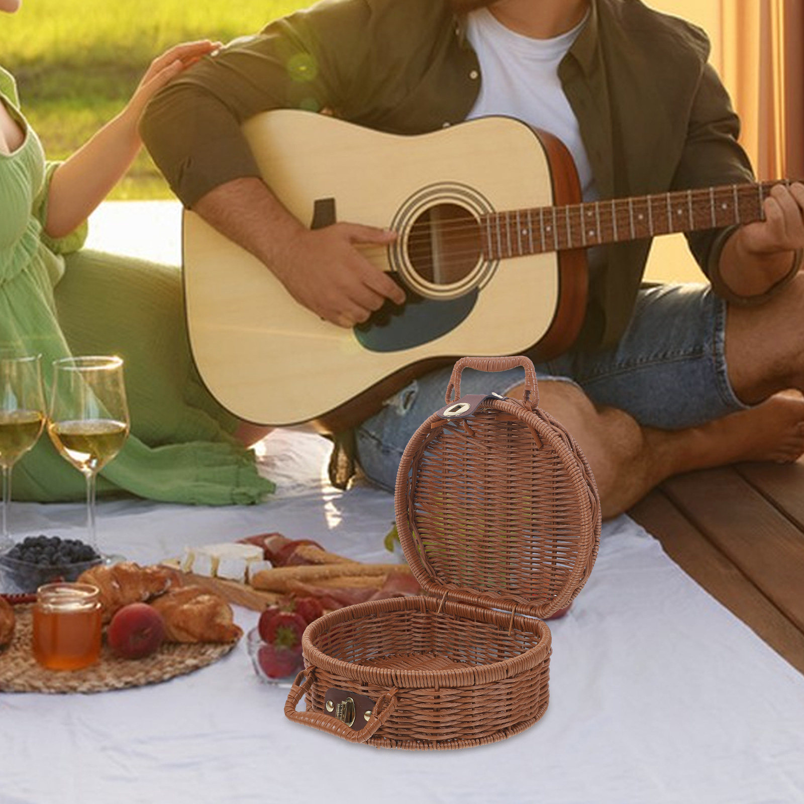 Jasnoniebieski, vintage, tkany – Vintage Photography Lighting recenzja i cena